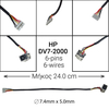 Dc Jack hp dv7-2000