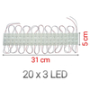 Led Strip 12volt rgb Bright 20x3 Diodes