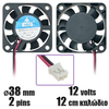 Ανεμιστήρας 12volt 40mm Super Slim 10mm 2pins