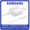 Original Γνήσιο Samsung PD 45W Wall Charger USB-C Φορτιστής Ταξιδιού TA845XW White Άσπρο (Service Pack by Samsung)