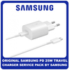 Original Γνήσιο Samsung PD Travel Charger USB-C 25W Φορτιστής Ταξιδιού TA800XW White Άσπρο (Service Pack by Samsung)