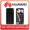 Γνήσιο Original Huawei Nova 3i INE-LX1 P Smart Plus 2018 SNE-L21 ​LCD Display Screen Οθόνη + Touch Screen DIgitizer Μηχανισμός Αφής + Battery Μπαταρία + Front Cover Μπροστινό Κάλυμμα Purple Μωβ 02352BUH (Service Pack By Huawei)