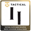 Original Γνήσιο Tactical 527 Cloth Band 38mm / 40mm For Apple Watch 1 , 2 , 3 , 4 , 5 , 6 , SE Smartwatch Bracelet Strap Λουράκι Ζώνη Νάιλον Ύφασμα Με Velcro Για Ρολόι Black Μαύρο