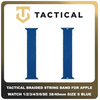 Original Γνήσιο Tactical 760 Braided String Band 38mm / 40mm Replacement For Apple Watch 1 , 2 , 3 , 4 , 5 , 6 , SE Smartwatch Bracelet Strap Size S Μέγεθος Small Λουράκι Ζώνη Πλεκτό Υφασμάτινο Νάιλον Για Ρολόι Blue Μπλε