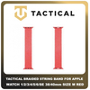 Original Γνήσιο Tactical 758 Braided String Band 38mm / 40mm Replacement For Apple Watch 1 , 2 , 3 , 4 , 5 , 6 , SE Smartwatch Bracelet Strap Size M Μέγεθος Medium Λουράκι Ζώνη Πλεκτό Υφασμάτινο Νάιλον Για Ρολόι Red Κόκκινο