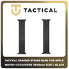 Original Γνήσιο Tactical 749 Braided String Band 38mm / 40mm Replacement ForApple Watch 1 , 2 , 3 , 4 , 5 , 6 , SE Smartwatch Bracelet Strap Size L Μέγεθος Large Λουράκι Ζώνη Πλεκτό Υφασμάτινο Νάιλον Για Ρολόι Black Μαύρο