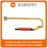 Original Γνήσιο Xiaomi Poco M3 , PocoM3 (M2010J19CG, M2010J19CI) Fingerprint Flex Sensor Καλωδιοταινία Αισθητήρας Δακτυλικού Αποτυπώματος Red Κόκκινο (Service Pack By Xiaomi)
