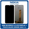 OEM HQ Nokia 2.2 Nokia2.2 (TA-1183, TA-1179, TA-1191, TA-1188) IPS LCD Screen Assembly Display Οθόνη + Touch Screen Digitizer Μηχανισμός Αφής Black Μαύρο (Premium A+)