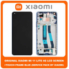 Γνήσιο Original Xiaomi Mi 11 Lite 4G (M2101K9AG), Mi 11 Lite 5G (M2101K9G), AMOLED LCD Display Assembly Screen Οθόνη + Touch Screen Digitizer Μηχανισμός Αφής + Frame Bezel Πλαίσιο Blue Μπλε 56000C0K9A00 (Service Pack By Xiaomi)