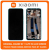 Γνήσιο Original Xiaomi Mi 11 Lite 4G (M2101K9AG), Mi 11 Lite 5G (M2101K9G), AMOLED LCD Display Assembly Screen Οθόνη + Touch Screen Digitizer Μηχανισμός Αφής + Frame Bezel Πλαίσιο Green Πράσινο 56000H00K900 (Service Pack By Xiaomi)