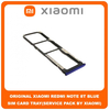 Original Γνήσιο Xiaomi Redmi Note 8T Note8T (M1908C3XG) SIM Tray Cover Assy + Micro SD Tray Slot Υποδοχέας Βάση Θήκη Κάρτας SIM Κάλυμμα Μπλε Blue (Service Pack By Xiaomi)