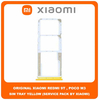 Original Γνήσιο Xiaomi Redmi 9T , Redmi9T (J19S, M2010J19SG, M2010J19SY) Poco M3 , PocoM3 (M2010J19CG, M2010J19CI) SIM Card Tray Cover Assy + Micro SD Tray Slot Υποδοχέας Βάση Θήκη Κάρτας SIM Κάλυμμα Yellow Κίτρινο (Service Pack By Xiaomi)