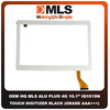 OEM HQ Tablet MLS ALU PLUS 4G IQ1019N 10.1" MJK-0957FPC Touch Screen Digitizer Μηχανισμός Αφής Τζάμι White Άσπρο (Grade AAA+++)