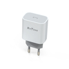 Φορτιστής Δικτύου Detech de-30, 5v/3.0a 220v, 1 x Type-c f, pd, Λευκό - 40114