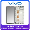 HQ OEM Συμβατό Για Vivo Y20i (V2027, V2032) IPS LCD Display Screen Assembly Οθόνη + Touch Screen Digitizer Μηχανισμός Αφής + Frame Bezel Πλαίσιο Σασί Black Μαύρο (Grade AAA+++)