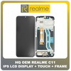 HQ OEM Συμβατό Για Realme C11 (RMX2185) IPS LCD Display Screen Assembly Οθόνη + Touch Screen Digitizer Μηχανισμός Αφής + Frame Bezel Πλαίσιο Σασί Black Μαύρο (Grade AAA+++)