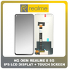 HQ OEM Συμβατό Για Realme 8 5G (RMX3241) IPS LCD Display Screen Assembly Οθόνη + Touch Screen Digitizer Μηχανισμός Αφής No Frame Black Μαύρο (Grade AAA+++)