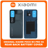 Γνήσια Original Xiaomi Poco M3 Pro 5G, Poco M3Pro (M2103K19PG, M2103K19PI), Rear Back Battery Cover Πίσω Κάλυμμα Καπάκι Πλάτη Μπαταρίας Power Black Μαύρο 550500013E9X (Service Pack By Xiaomi)