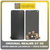 HQ OEM Συμβατό Για Realme GT 5G (RMX2202) Super AMOLED LCD Display Screen Assembly Οθόνη + Touch Screen Digitizer Μηχανισμός Αφής Black Μαύρο Without Frame (Grade AAA+++)
