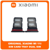 Γνήσια Original Xiaomi Mi 11i, Xiaomi Mi11i (M2012K11G) Sim Card Tray Dual Sim Υποδοχέας Θήκης Κάρτας Sim Cosmic Black Μαύρο 482000007S3W (Service Pack By Xiaomi)