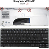 Πληκτρολόγιο Sony Vaio vpc-m11