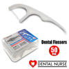 Έυχρηστα Οδοντικά Νήματα με Πλαστική Λαβή (50 Τμχ.)