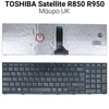Πληκτρολόγιο Toshiba Satellite R850 no Trackpad