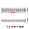Κλέμμες Σειρά 12 Θέσεων 2,5mm² h Type