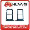 Γνήσια Original Huawei Honor 10, Honor10 (COL-AL10, COL-L29) Sim Card Tray Dual Sim Υποδοχέας Θήκης Κάρτας Sim Phantom Green Πράσινο 51661HYU (Service Pack By Huawei)