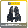 HQ OEM Συμβατό Για Realme 7i (RMX2103) USB Type-C Charging Dock Connector Flex Sub Board, Καλωδιοταινία Υπό Πλακέτα Φόρτισης + Microphone Μικρόφωνο + Audio Jack Θύρα Ακουστικών (Grade AAA+++)