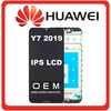 HQ OEM Συμβατό Για Huawei Y7 2019 (DUB-LX1, DUB-LX3) IPS LCD Display Screen Assembly Οθόνη + Touch Screen Digitizer Μηχανισμός Αφής + Frame Bezel Πλαίσιο Σασί Black Μαύρο (Grade AAA+++)