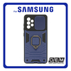 Θήκη Πλάτης - Back Cover, Silicone Σιλικόνη Ring Lens Hybrid TPU Navy Blue Μπλε For Samsung Α52/A52S 5G