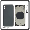 OEM HQ Apple Iphone XS, IphoneXS (A2097, A1920, A2100, A2098) Back Battery Cover- Housing Καπάκι Μπαταρίας- Σασί + Πλαινά πλήκτρα Side Keys + Θήκη Κάρτας Sim Holder Black (Grade AAA+++)