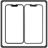 HQ OEM Συμβατό Με Apple iPhone 14 (A2882, A2649, A2881) Premium Aftermarket Front Glass For Refurbished Μπροστινό Τζαμάκι Για Ανακατασκευή Black Μαύρο (Premium A+​)