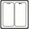 HQ OEM Συμβατό Με Apple iPhone 14 Pro Max (A2894, A2651, A2893) Premium Aftermarket Front Glass For Refurbished Μπροστινό Τζαμάκι Για Ανακατασκευή Black Μαύρο (Premium A+​)