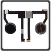HQ OEM Συμβατό Με Apple iPad Pro 12.9 (2015) (A1584, A1652, iPad6,7, iPad6,8) Home Button Κεντρικό Κουμπί + Flex Cable Space Gray Μαύρο (Premium A+​)