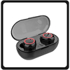 OEM Bluetooth Earphones Stereo TWS-C12 With Power Bank Black Μαύρο