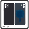 HQ OEM Συμβατό Για iPhone 12, iPhone12 (A2403, A2172, A2402) Premium Aftermarket Rear Back Battery Cover with Camera Big Hole Πίσω Κάλυμμα Πλάτη Καπάκι Μπαταρίας + Magsafe Charger Black Μαύρο​ (Grade AAA+++)