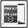 iPad Pro 9.7 (2016) (A1673, A1674, A1675) IPS LCD Display Aseembly Screen Οθόνη + Touch Digitizer Unit Μηχανισμός Aφής + Home Button Κεντρικό Κουμπί  White Άσπρο (Ref By Apple)