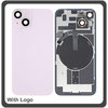 iPhone 14, iPhone14 (A2882, A2649) Rear Back Battery Cover Πίσω Κάλυμμα Καπάκι Πλάτη Μπαταρίας + Camera Lens Τζαμάκι Κάμερας Purple Μωβ (Ref By Apple)