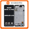 HQ OEM Συμβατό Με Xiaomi Redmi Note 10 Pro 4G (M2101K6G, M2101K6R), Redmi Note 9 Pro 5G (M2007J17C) AMOLED LCD Display Screen Assembly Οθόνη + Touch Screen Digitizer Μηχανισμός Αφής + Frame Bezel Πλαίσιο Σασί Onyx Gray Μαύρο (Premium A+)