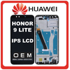 HQ OEM Συμβατό Με Huawei Honor 9 Lite (LLD-AL00, LLD-AL10) IPS LCD Display Screen Assembly Οθόνη + Touch Screen Digitizer Μηχανισμός Αφής + Frame Bezel Πλαίσιο Σασί Black Μαύρο Without Logo (Premium A+)