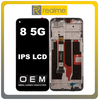 HQ OEM Συμβατό Realme 8 5G (RMX3241), IPS LCD Display Screen Assembly Οθόνη + Touch Screen Digitizer Μηχανισμός Αφής + Frame Bezel Πλαίσιο Σασί Black Μαύρο (Premium A+)