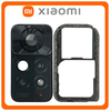 Γνήσια Original Xiaomi Redmi Note 11 Pro 4G, Redmi Note 11Pro 4G (2201116TG, 2201116TI), Camera Frame Πίσω Πλαίσιο Κάμερας + Camera Lens Τζαμάκι Κάμερας Graphite Gray Μαύρο​ (Service Pack By Xiaomi)
