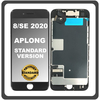 HQ OEM Συμβατό Με Apple iPhone 8, iPhone8 (A1863, A1905), iPhone SE (2020) (A2275, A2296) APLONG Standard Version LCD Display Screen Assembly Οθόνη + Touch Screen Digitizer Μηχανισμός Αφής Black Μαύρο (Premium A+) (Lifetime Warranty Για Συνεργάτες B2B​)