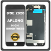 HQ OEM Συμβατό Με Apple iPhone 8, iPhone8 (A1863, A1905), iPhone SE (2020) (A2275, A2296) APLONG High Brightness LCD Display Screen Assembly Οθόνη + Touch Screen Digitizer Μηχανισμός Αφής Black Μαύρο (Premium A+) (Lifetime Warranty Για Συνεργάτες B2B​)