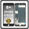 HQ OEM Συμβατό Με Apple iPhone 8+, iPhone 8 Plus (A1864, A1897) APLONG InCell FHD LCD Display Screen Assembly Οθόνη + Touch Screen Digitizer Μηχανισμός Αφής Black Μαύρο (Premium A+)​ (0% Defective Returns)