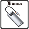 Baseus Metal Gleam Series USB-C Docking Station με USB-A 3.0, 1 θύρα USB-C PD Silver Ασημί