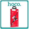 Hoco U100 Angle (90°) / Braided Micro USB Cable 2.4A 1.2m Black Μαύρο