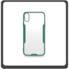 Θήκη Πλάτης - Back Cover, Silicone Σιλικόνη TPU-Rimmed Acrylic Protective Case Green Πράσινο For iPhone XS Max